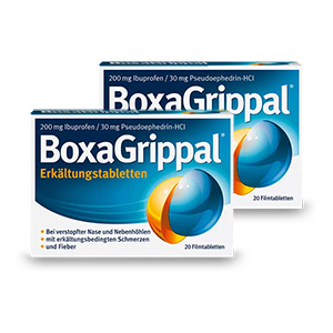 BOXAGRIPPAL Erkältungstabletten 200 mg/30 mg FTA Set (2x 20St)