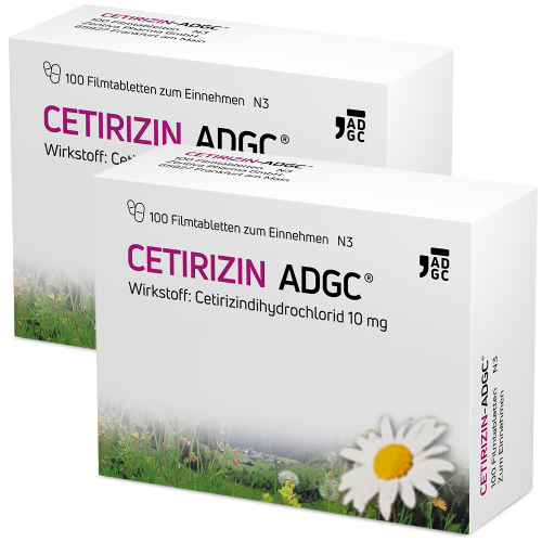 CETIRIZIN ADGC Filmtabletten Doppelpackung (2x 100St)