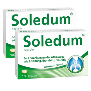 SOLEDUM 100 mg magensaftresistente Kapseln Doppelpackung (2x 100St)