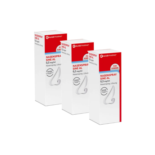 Nasenspray sine AL 0,5 mg / ml bei Schnupfen (3x10ml)