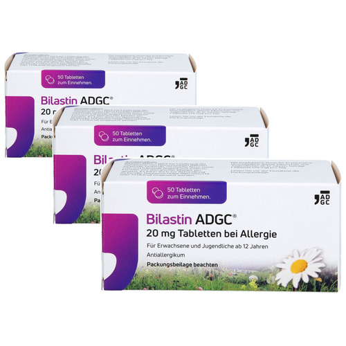 BILASTIN ADGC 20 mg Tabletten bei Allergie (3x50St)