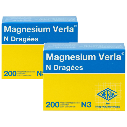 MAGNESIUM VERLA N Dragees Doppelpackung (2x200St)