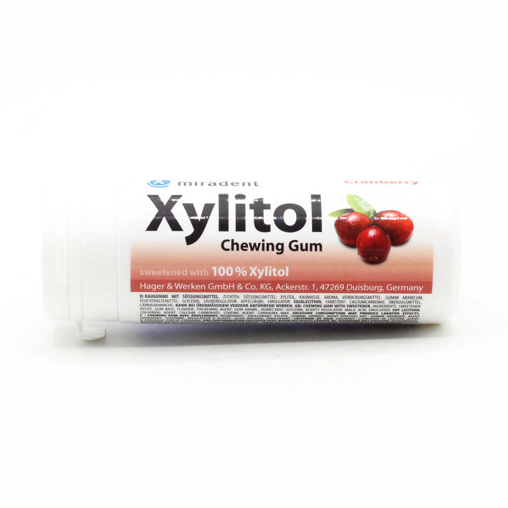 MIRADENT Xylitol Chewing Gum Cranberry