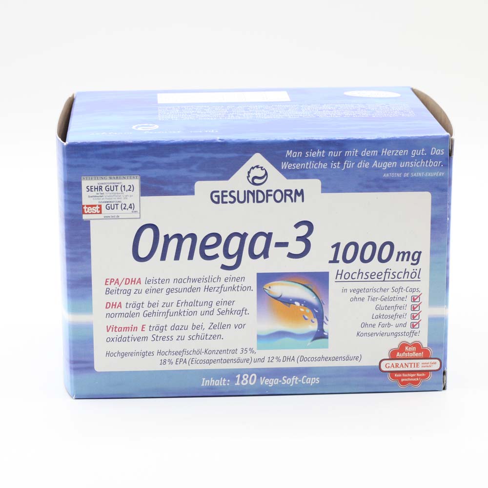 GESUNDFORM Omega-3 1000 mg Kapseln