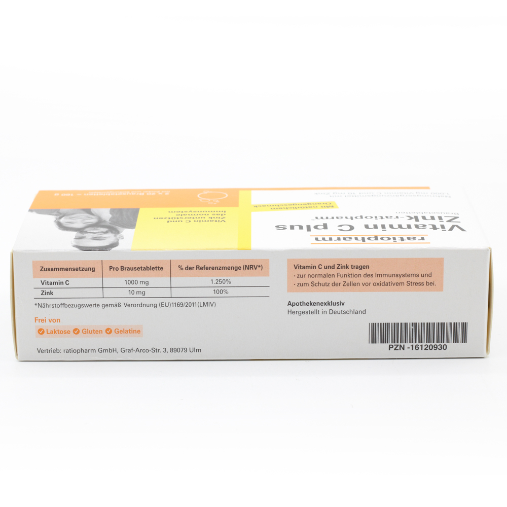 VITAMIN C PLUS Zink-ratiopharm Brausetabletten