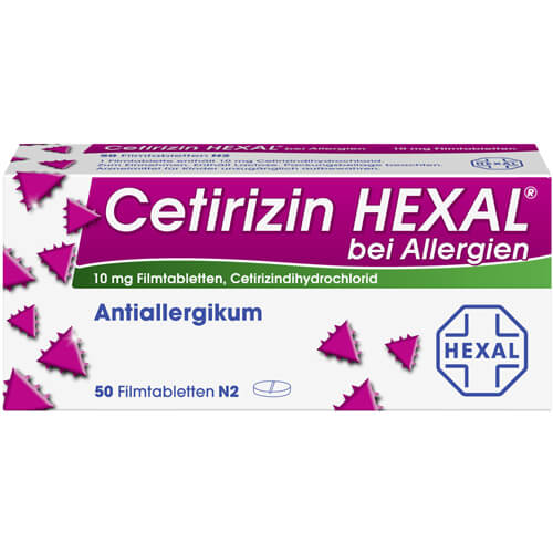 CETIRIZIN HEXAL Filmtabletten bei Allergien