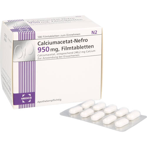 CALCIUMACETAT NEFRO 950 mg Filmtabletten