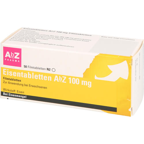 EISENTABLETTEN AbZ 100 mg Filmtabletten