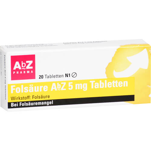 FOLSÄURE AbZ 5 mg Tabletten