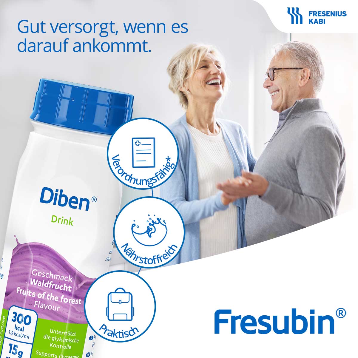 DIBEN DRINK Vanille 1.5 kcal/ml Trinkflasche Trinknahrung