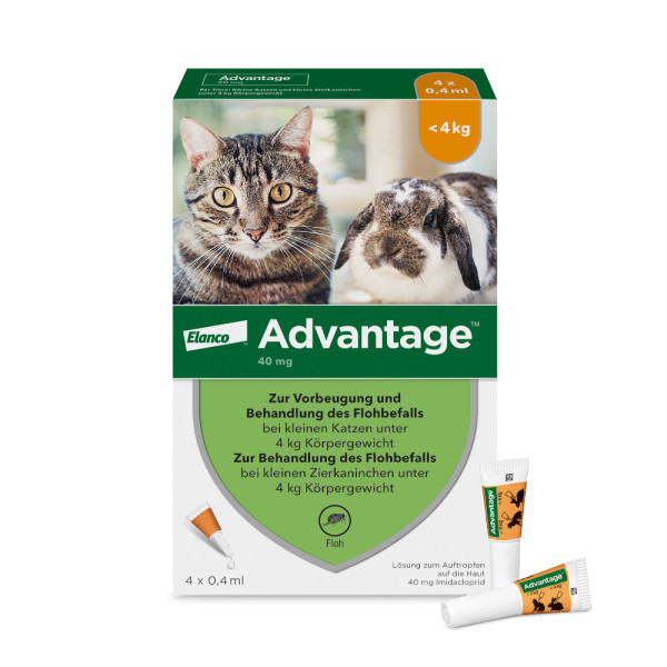 ADVANTAGE 40 mg Lsg.f.kl.Katzen/kl.Zierkaninchen