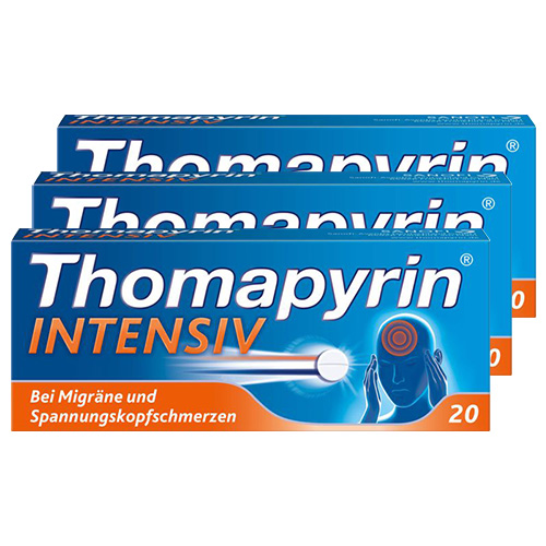 Thomapyrin® INTENSIV bei Migräne & Kopfschmerz (3x20St)