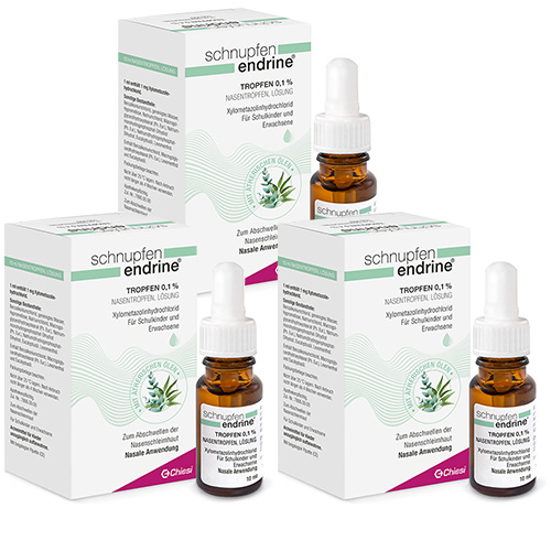 SCHNUPFEN ENDRINE 0,1% Nasentropfen (3x 10ml)