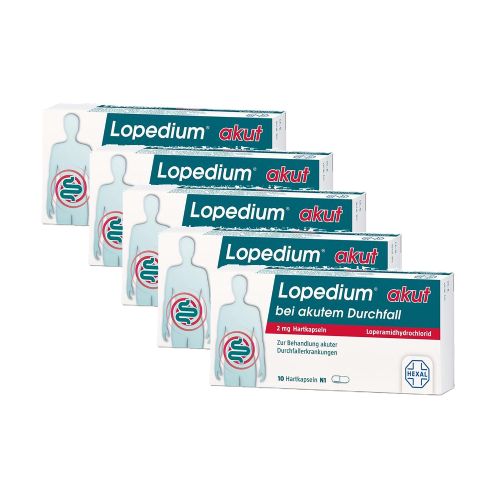 LOPEDIUM akut bei akutem Durchfall Hartkapseln (5x 10St)