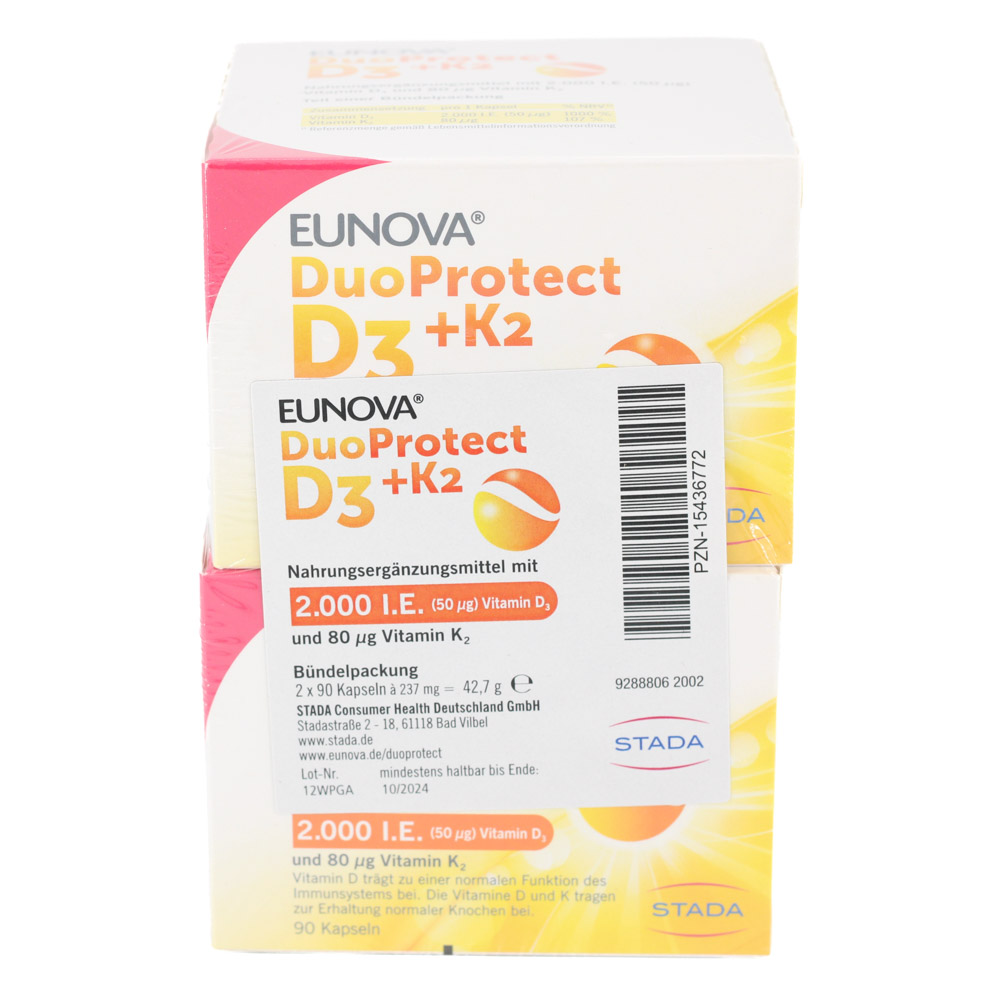 EUNOVA DuoProtect D3+K2 2000 I.E./80 μg Kaps.Kombi