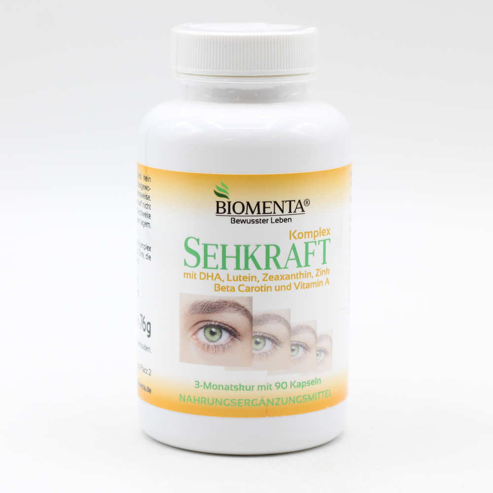 BIOMENTA Sehkraft Kompl.DHA Lutein Zeaxanthin Kps.