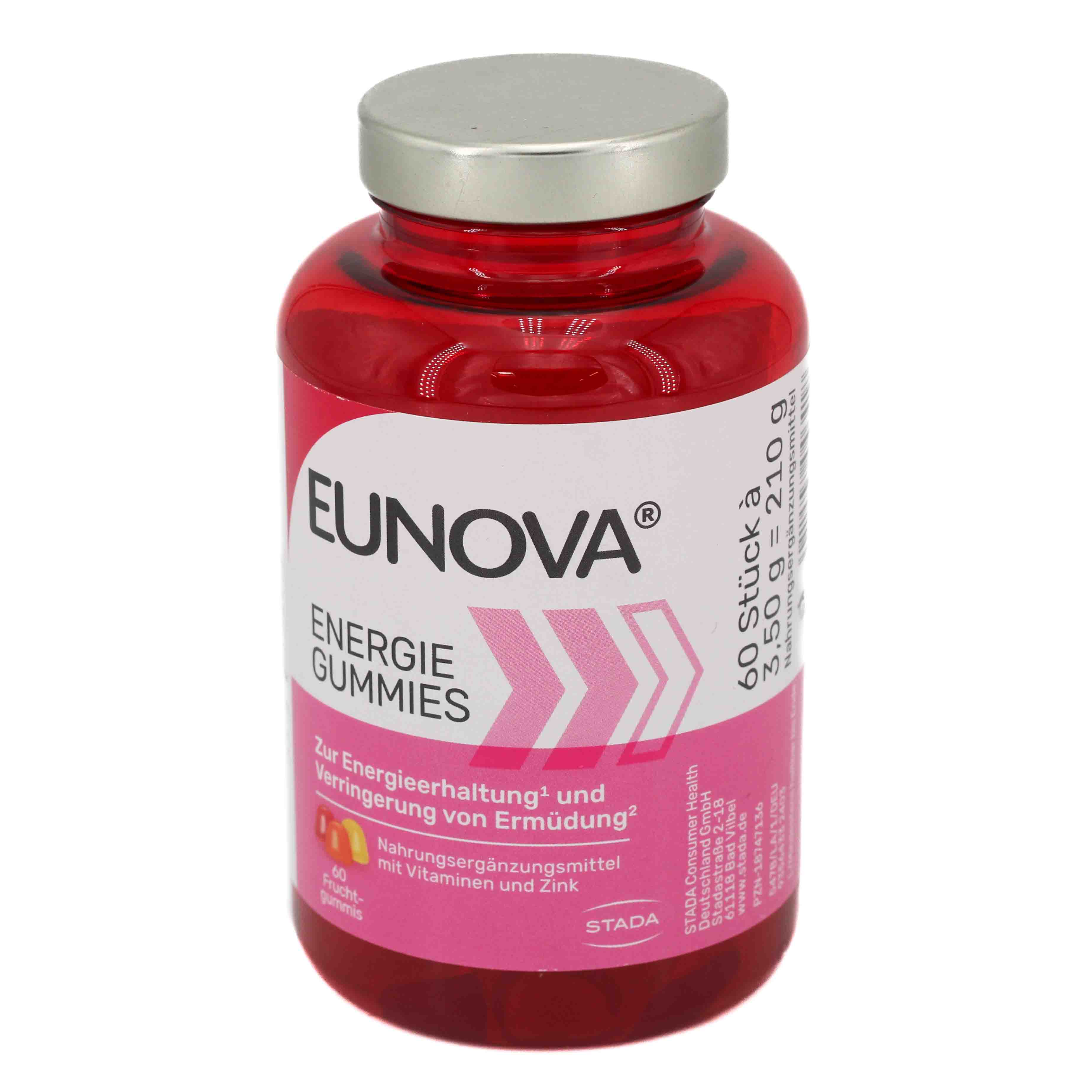 EUNOVA Energie Gummies Doppelpackung (2x60St)