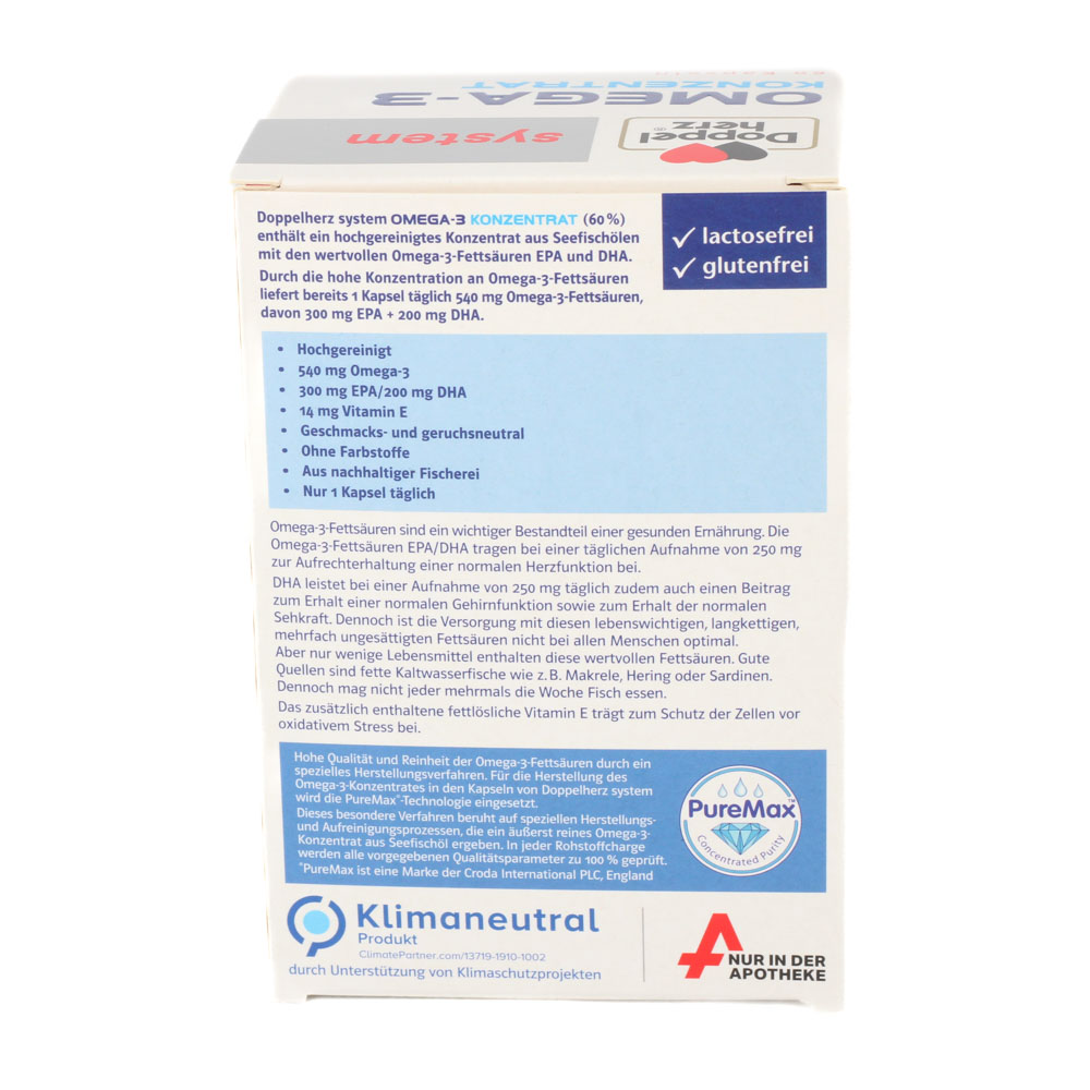 DOPPELHERZ Omega-3 Konzentrat system Kapseln