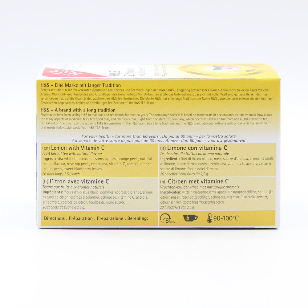 H&S Zitrone mit Vitamin C Filterbeutel