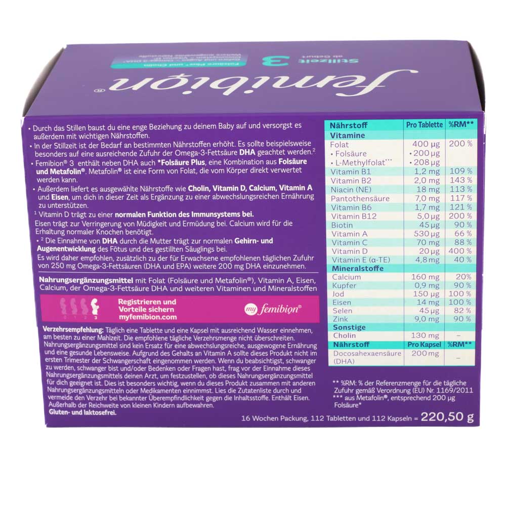 FEMIBION 3 Stillzeit Kombipackung
