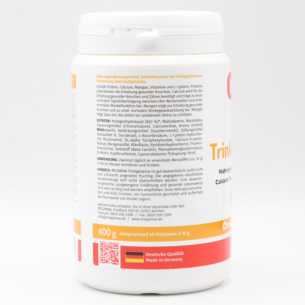 MEGAMAX Trinkgelatine Pulver