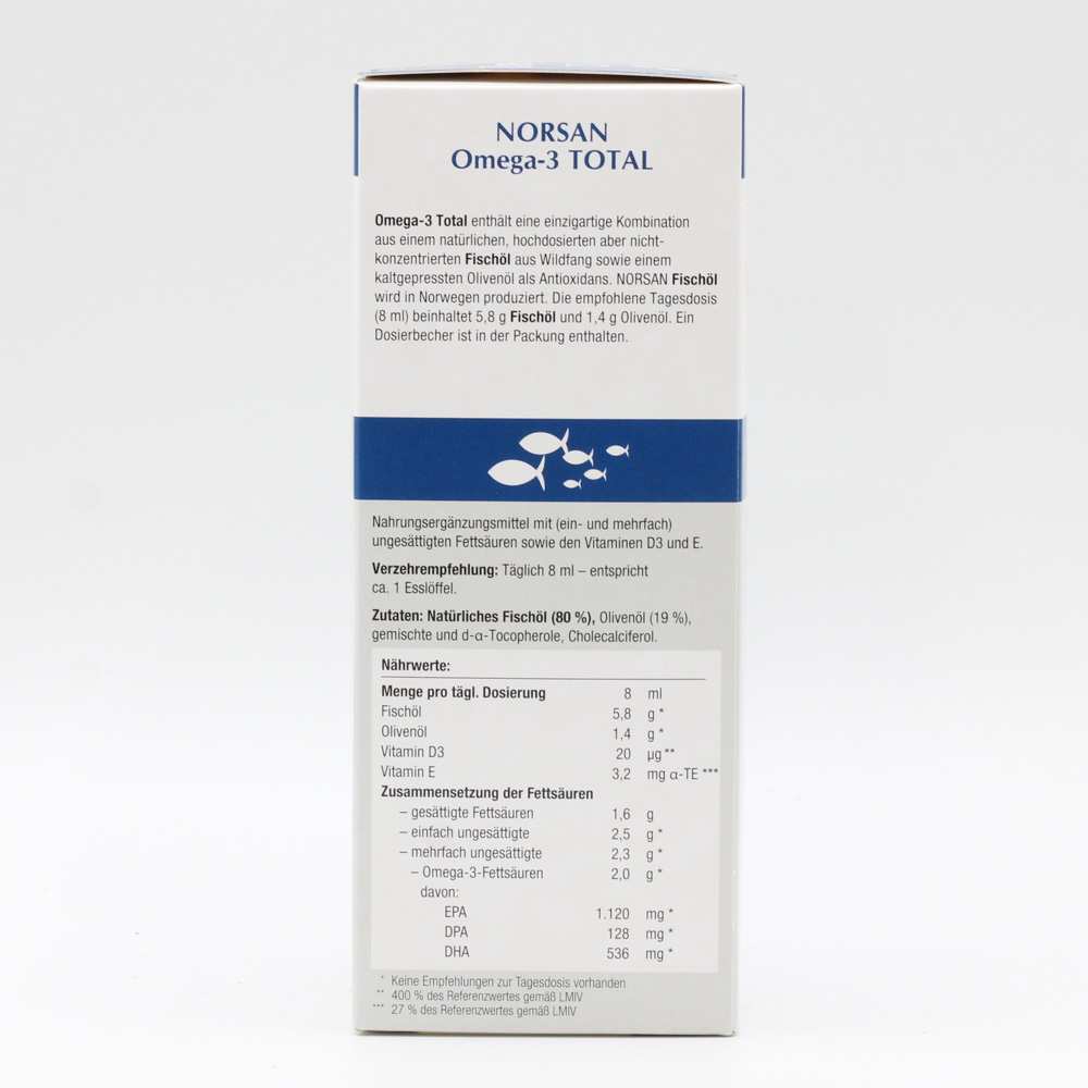NORSAN Omega-3 Total Naturell flüssig