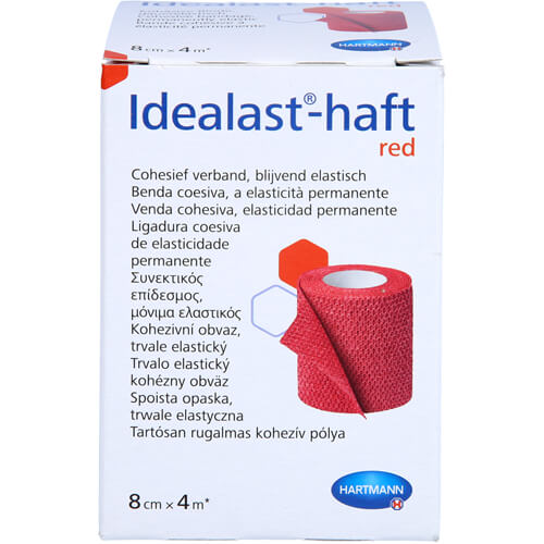 IDEALAST-haft color Binde 8 cmx4 m rot
