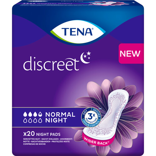 TENA DISCREET Inkontinenz Einlagen normal night