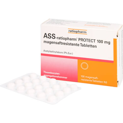 ASS-ratiopharm PROTECT 100 mg magensaftr.Tabletten