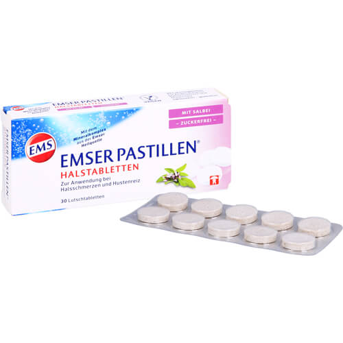 EMSER Pastillen mit Salbei zuckerfrei