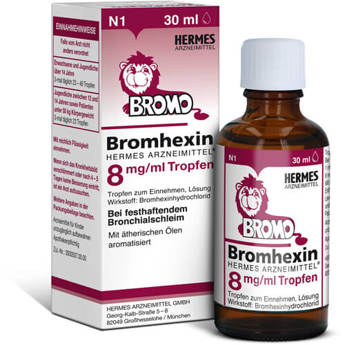 BROMHEXIN Hermes Arzneimittel 8 mg/ml Tropfen