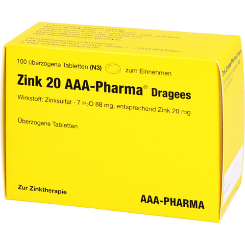 ZINK 20 AAA-Pharma Dragees