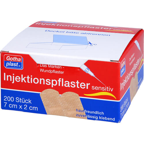GOTHAPLAST Injektionspfl.sensitiv 2x7 cm
