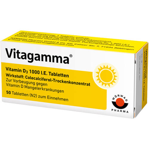 VITAGAMMA Vitamin D3 1.000 I.E. Tabletten