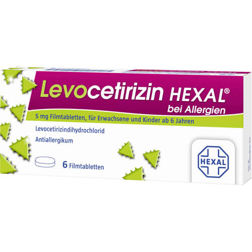 LEVOCETIRIZIN HEXAL bei Allergien 5 mg Filmtabl.
