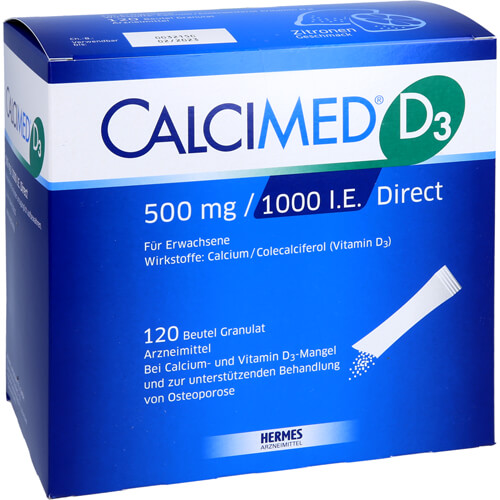 CALCIMED D3 500 mg/1000 I.E. Direct Granulat